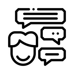Consultation Chat line icon