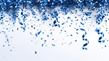 Blue Confetti for Celebration Festive Occasion Birthday