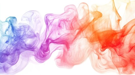 Abstract watercolor illustration of flowing liquid paints in a blended arrangement