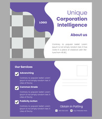  Professional business postcard design template
