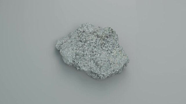 Animated Antimony Mineral Specimen Display