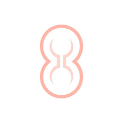 Monogram 8. Number 8. Number 8 design logo. Monogram letter mark 8 logo design. Monogram design vector logo. Monogram number 8 logo design. Simple number 8 monogram. Monogram 8 design logo. 