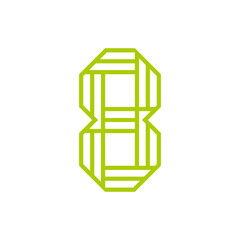 Monogram 8. Number 8. Number 8 design logo. Monogram letter mark 8 logo design. Monogram design vector logo. Monogram number 8 logo design. Simple number 8 monogram. Monogram 8 design logo. 