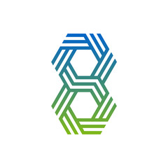 Monogram 8. Number 8. Number 8 design logo. Monogram letter mark 8 logo design. Monogram design vector logo. Monogram number 8 logo design. Simple number 8 monogram. Monogram 8 design logo. 