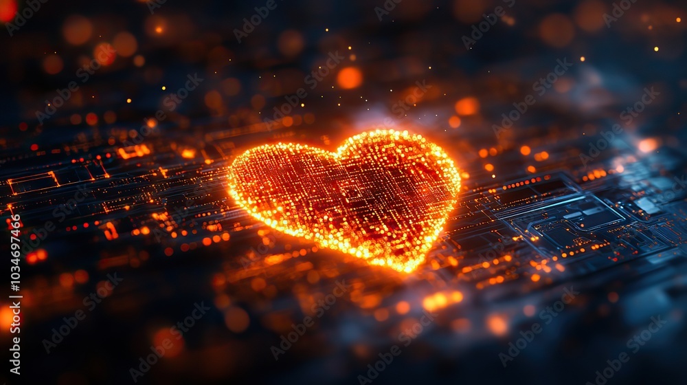 Poster advanced heart monitoring technology using chip capsule integrated with artificial intelligence for 