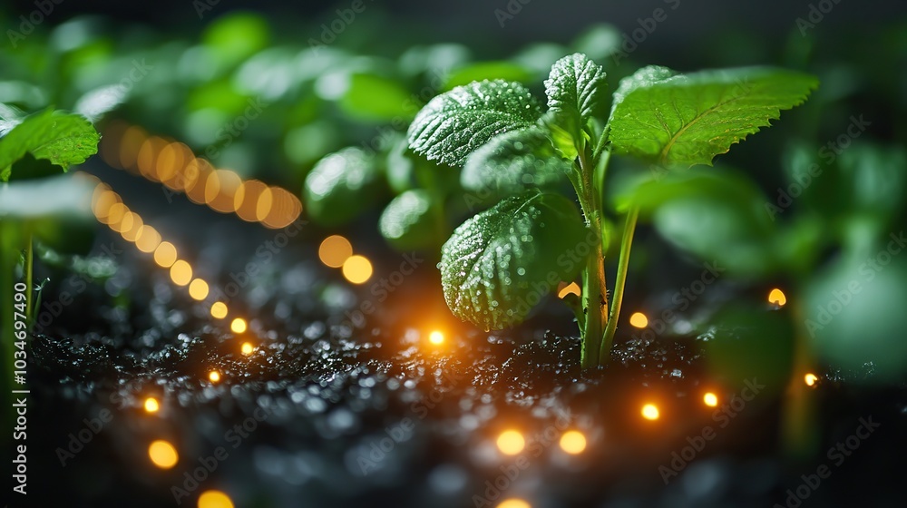 Aufkleber advanced sensors for crop monitoring and precision agriculture showcasing the concept of smart farmi