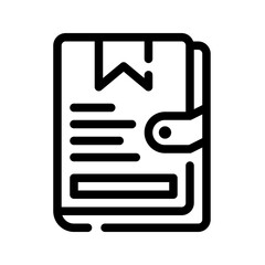 Icon Favorite Book With Style Outline
