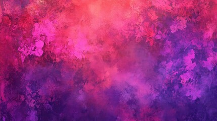 Passion themed paper with a vibrant fuchsia vintage backdrop featuring a purple pastel design and violet watercolor elements Includes wine inspired hippie paint pink tie dye and magenta watercolor