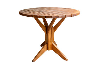 Wood table isolated on transparent or white background
