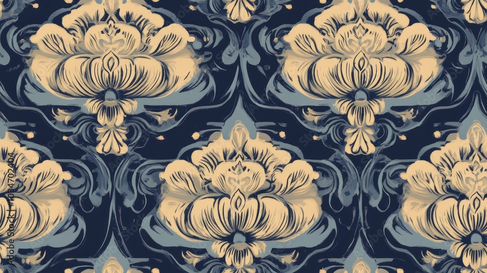 Poster ornamental seamless pattern with an abstract background