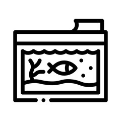Aquarium line icon