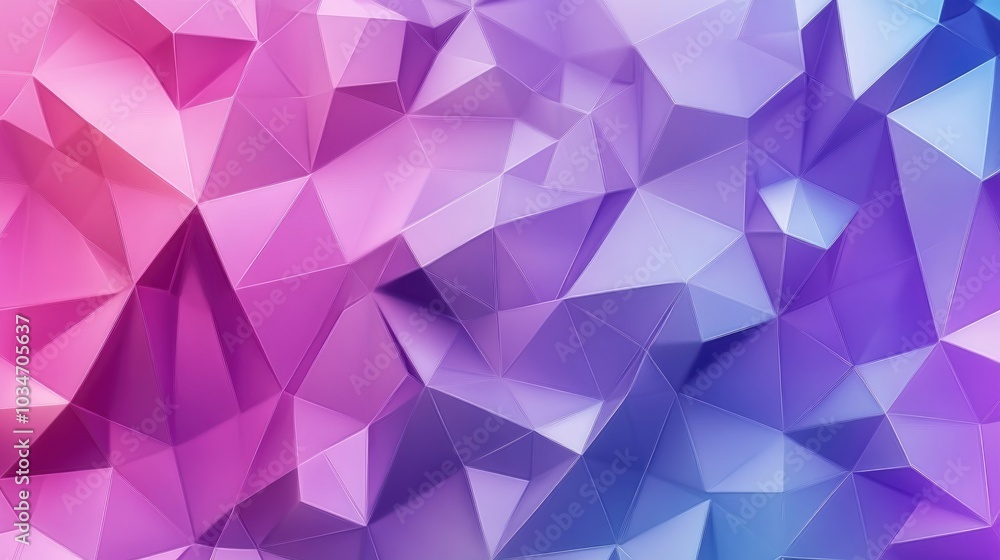 Poster triangular low polygon pattern background