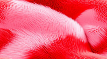 3D animal print in red white pink colored seamless patchwork pattern. fashion trendy animal fur luxury background for fabric design wallpaper