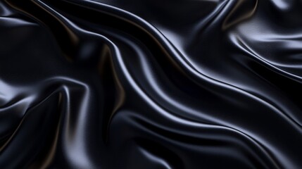 Fototapeta premium A glossy, pitch-black surface with delicate