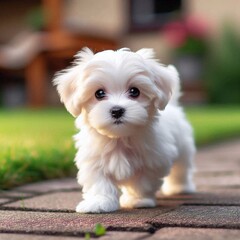 niedlicher Malteser Welpe