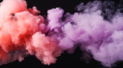Fototapeta premium Captivating Curling Smoke in Crimson and Lavender Hues