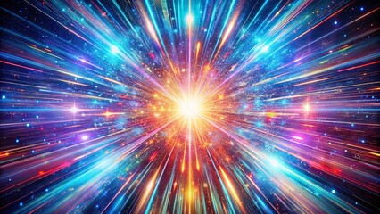 Obraz premium A Cosmic Explosion of Radiance and Vibrance, Illuminating the Vastness of the Universe with a Symphony of Colors