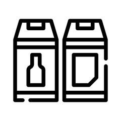Recycling Bin line icon