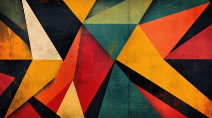 Fototapeta premium A geometric New Year background featuring sharp angles, bold colors, and modern design, creating a unique visual.