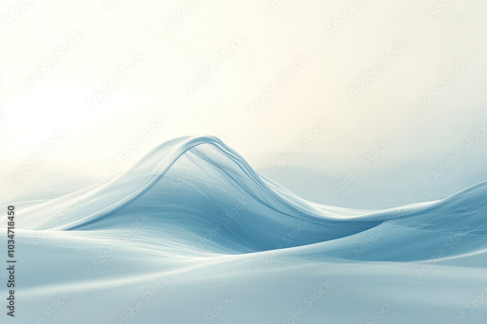 Wall mural an abstract photo of a wave in the water