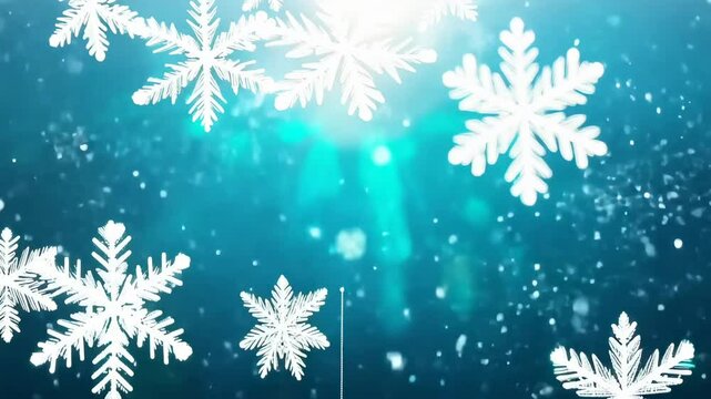 クリスマスの雪降り1