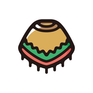 recommend clip art: Poncho outline icon for graphic design, apps and websites