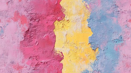 Obraz premium Vibrant abstract colorful texture of a plaster wall ideal for a stylized background with room for text