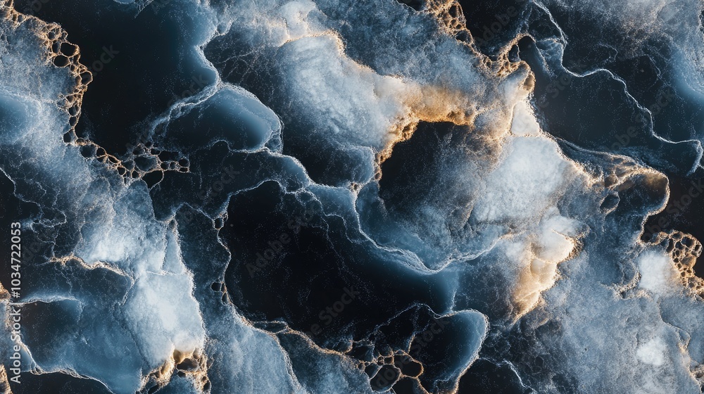 Poster abstract background featuring a beautifully decorated natural marble surface with cracks deep intric