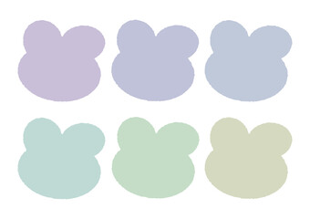 Set of transparent pastel planner stickers. Sticky notes rainbow. Printable planner stickers. Planners and weekly days.