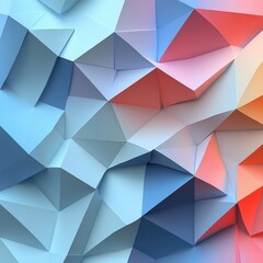 Abstract Geometric Shapes in Soft Pastel Colors