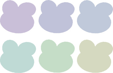 Set of transparent pastel planner stickers. Sticky notes rainbow. Printable planner stickers. Planners and weekly days.