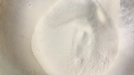 sifting flour close up, baking, bakery, home kitchen