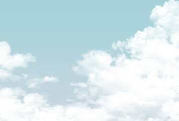 背景素材_青空と雲