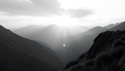 Sunset Over the Mountains