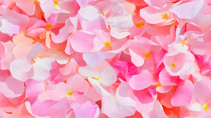 3D flowers print and plants print in pink white colored exotic seamless patchwork pattern. fashion trendy realistic blossom bloom background for fabric textile design wallpaper