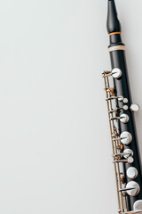 Fototapeta premium Clarinet, white isolate background