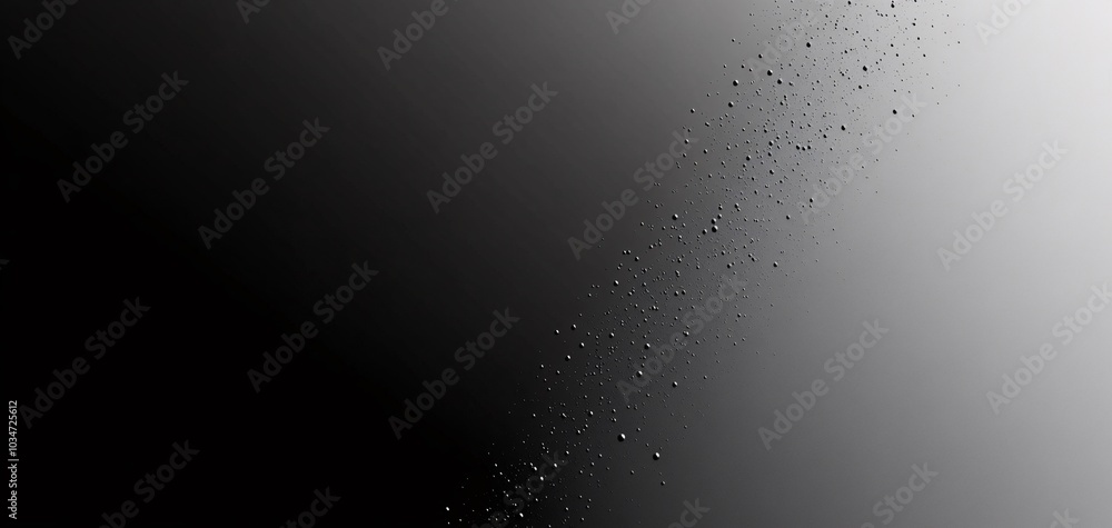 Poster abstract gradient background with soft black and white tones, featuring a subtle texture and light s