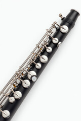 Naklejka premium Flute on a white isolated background