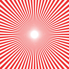 red sunburst for the background