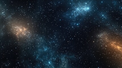 Naklejka premium High definition star field background in a 3D cartoon rendering Colorful starry night sky texture of outer space