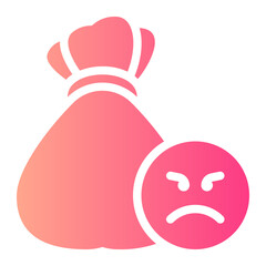 money bag gradient icon