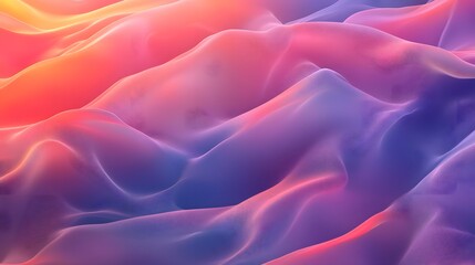 Obraz premium Flowing shapes with gradients of color softly shifting in a repetitive calm motion