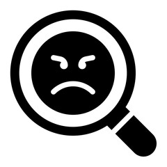 Obraz premium search glyph icon