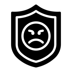 Obraz premium shield glyph icon