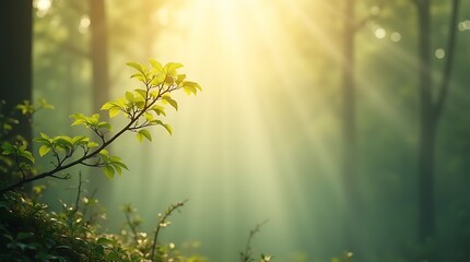 Obraz premium Enchanting Forest Landscape