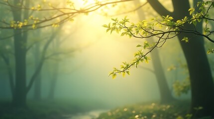 Obraz premium Enchanting Forest Landscape