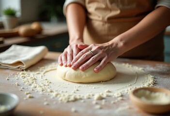 Kneading Happiness: The Art of Homemade Bread in a Cozy Kitchen Setting