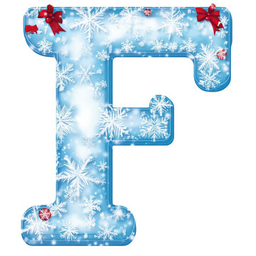 recommend clip art: Letter "F" - Cute Winter Alphabet Series with Transparent Background