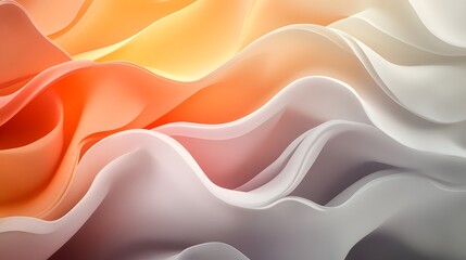 Obraz premium Flowing organic shapes with soft gradients of color moving in a repetitive calming rhythm