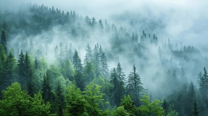 fog in the forest